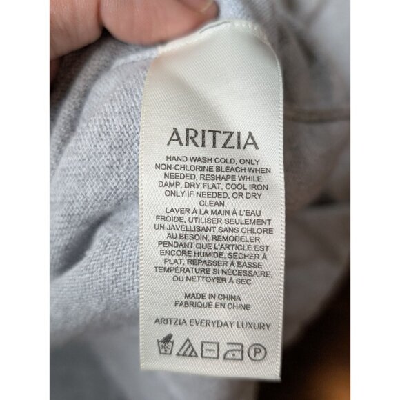 Sunday Best Organic Cotton Cashmere Blend Layered Sweater Shirt Size M - Picture 11 of 12